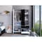 Tuhome Vaupes Armoire, Double Door Cabinet, One Drawer, Five Interior Shelves, Rod, Black/White CLW5953 - alternate 6